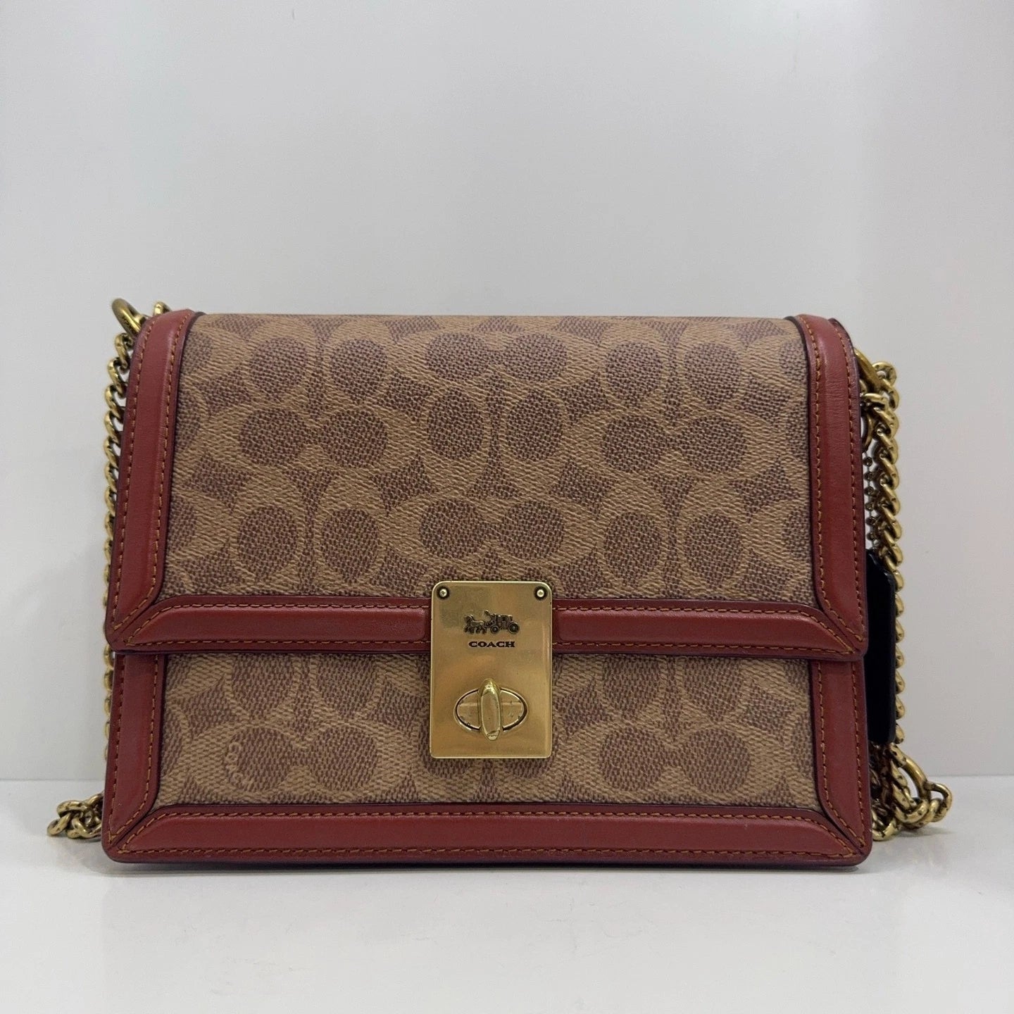 Coach Hutton22 Women's Classic Monogram Envelope Shoulder Crossbody
