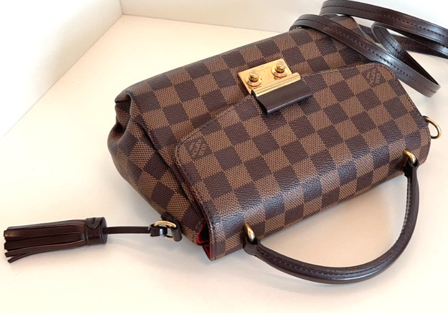 Louis Vuitton Croisette Damier Ebene Top Handle 2WAY Shoulder bag Brown