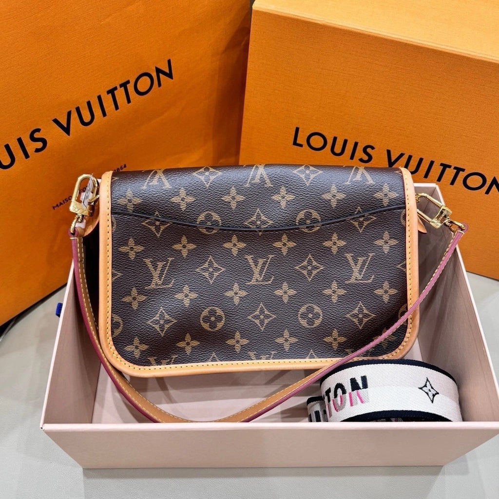Louis Vuitton Diane Monogram Canvas Shoulder Bag Crossbody