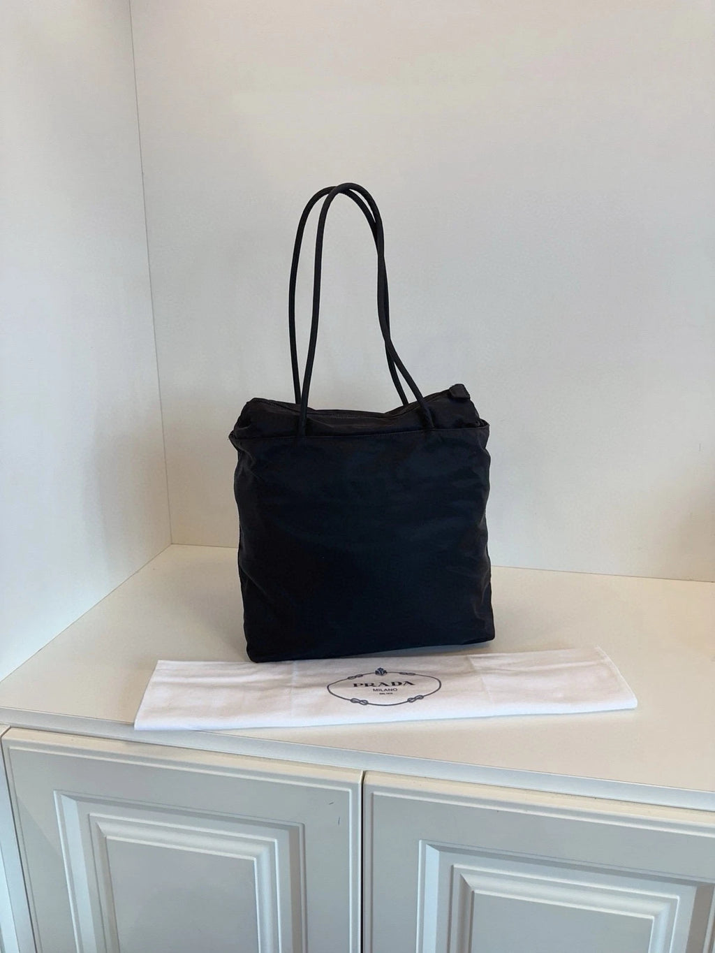 Prada Black Shoulder Tote Bag for Women
