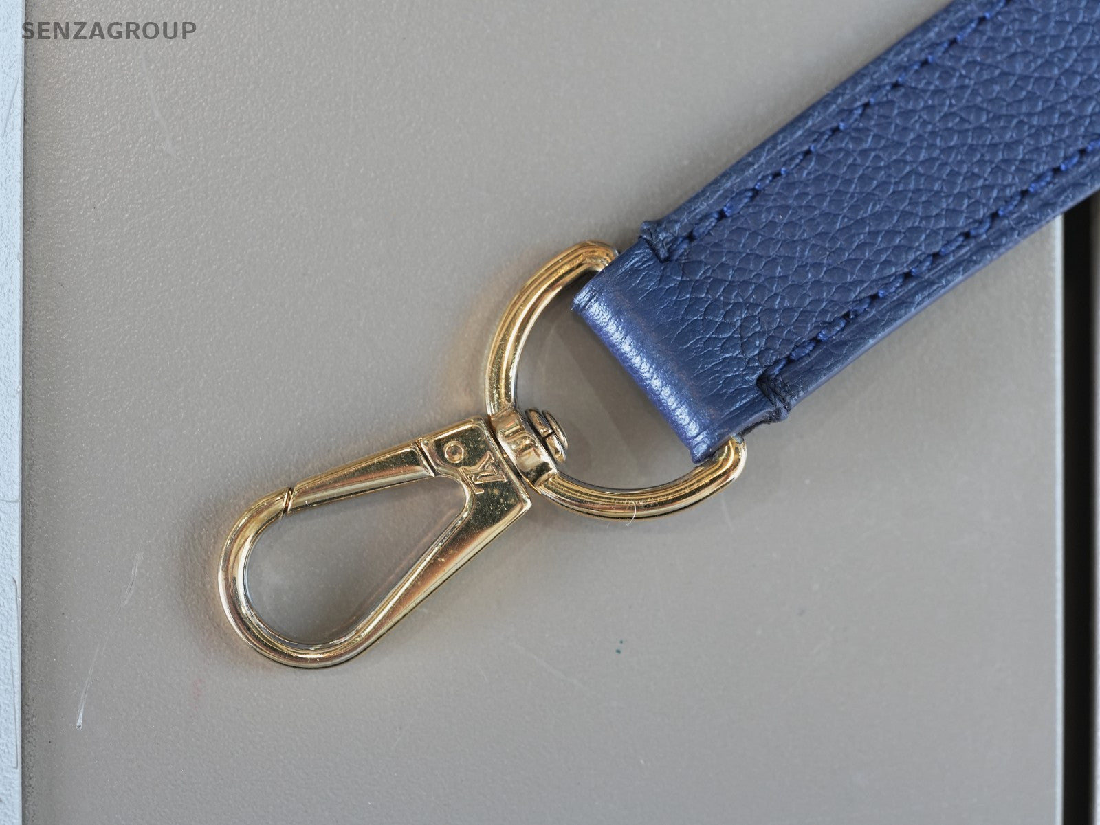Louis Vuitton Monogram Empreinte Hobo Blue Top Handle 2WAY Shoulder bag
