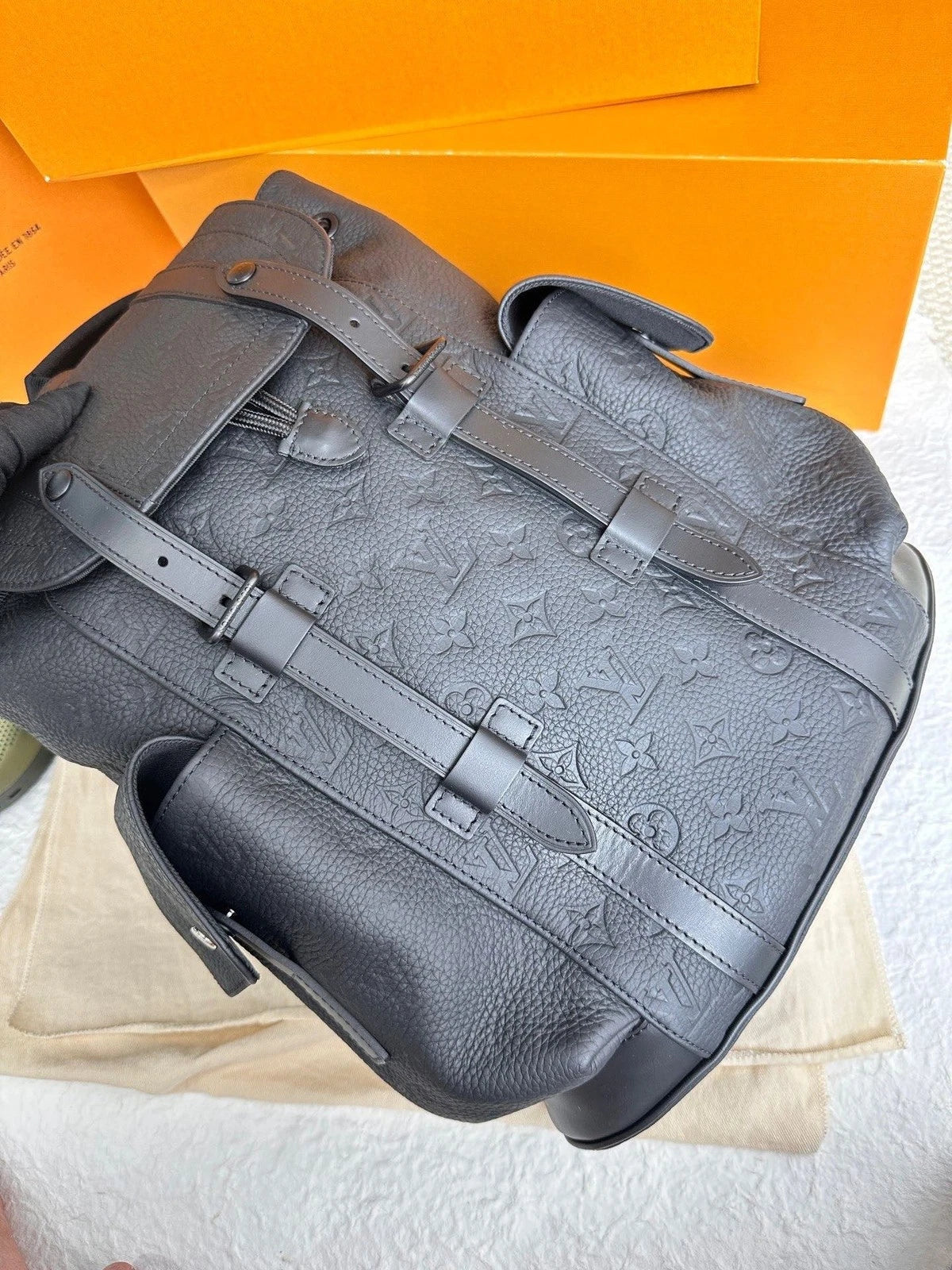 Louis Vuitton Black Christopher Small Backpack For Women