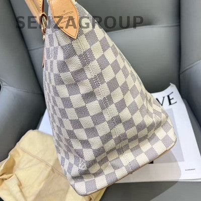 Louis Vuitton Saleya Handbag Shoulder Bag White Orange Women Classic Fashion