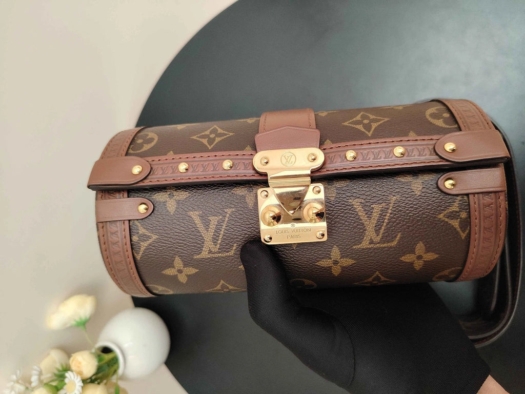Louis Vuitton Papillon Canvas Shoulder Bag For Women