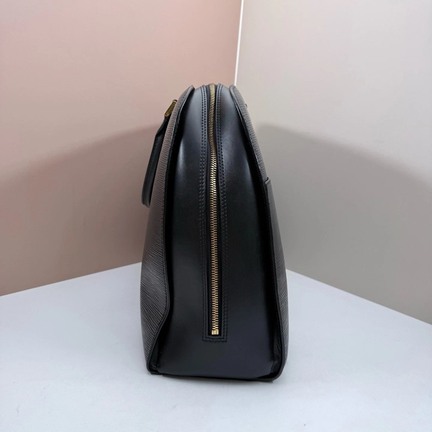 Louis Vuitton Epi Sorbonne Top Handle Bag Black Gold Used Women Classic