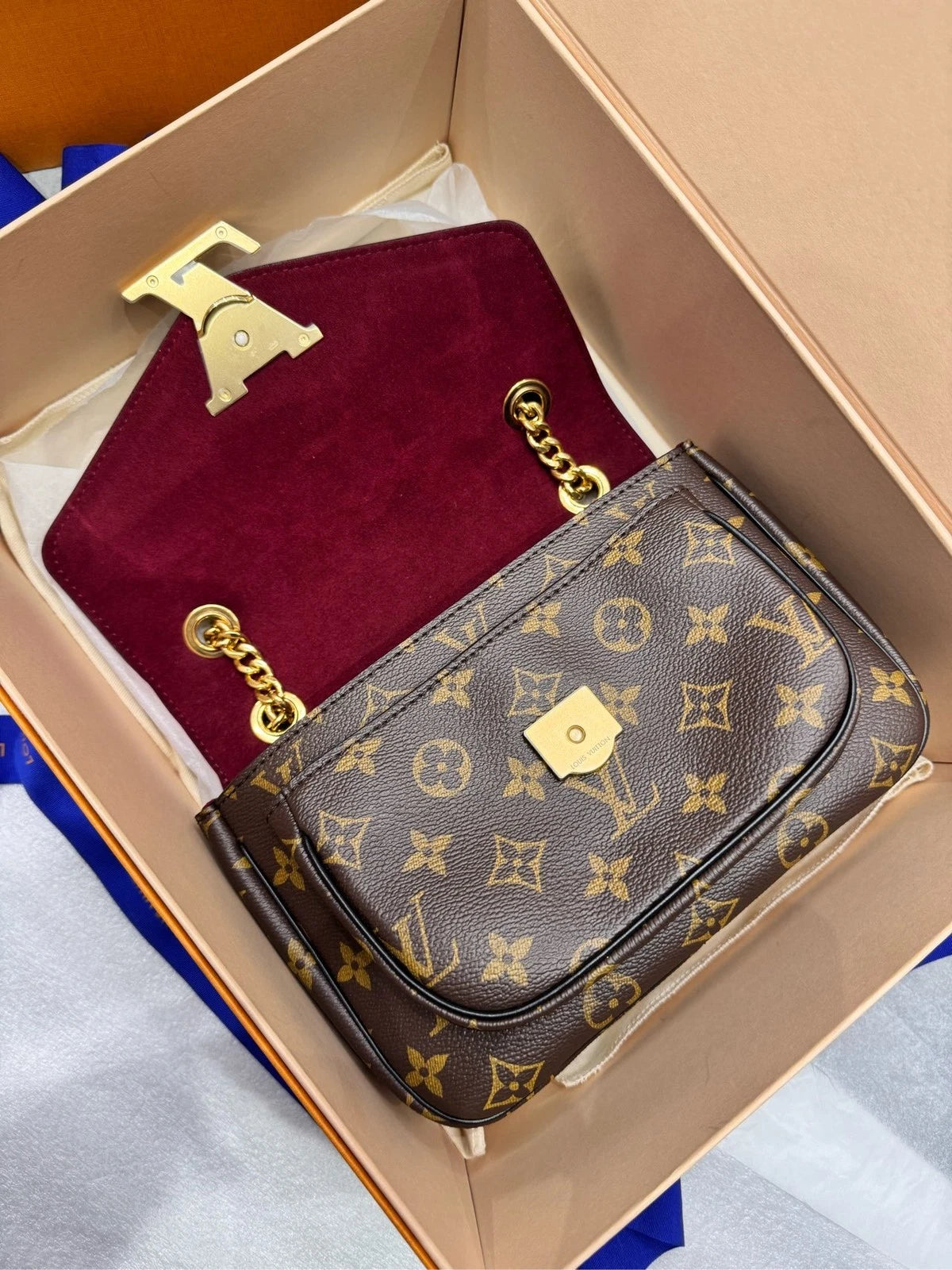 Louis Vuitton Passy Monogram Canvas Shoulder Bag For Women