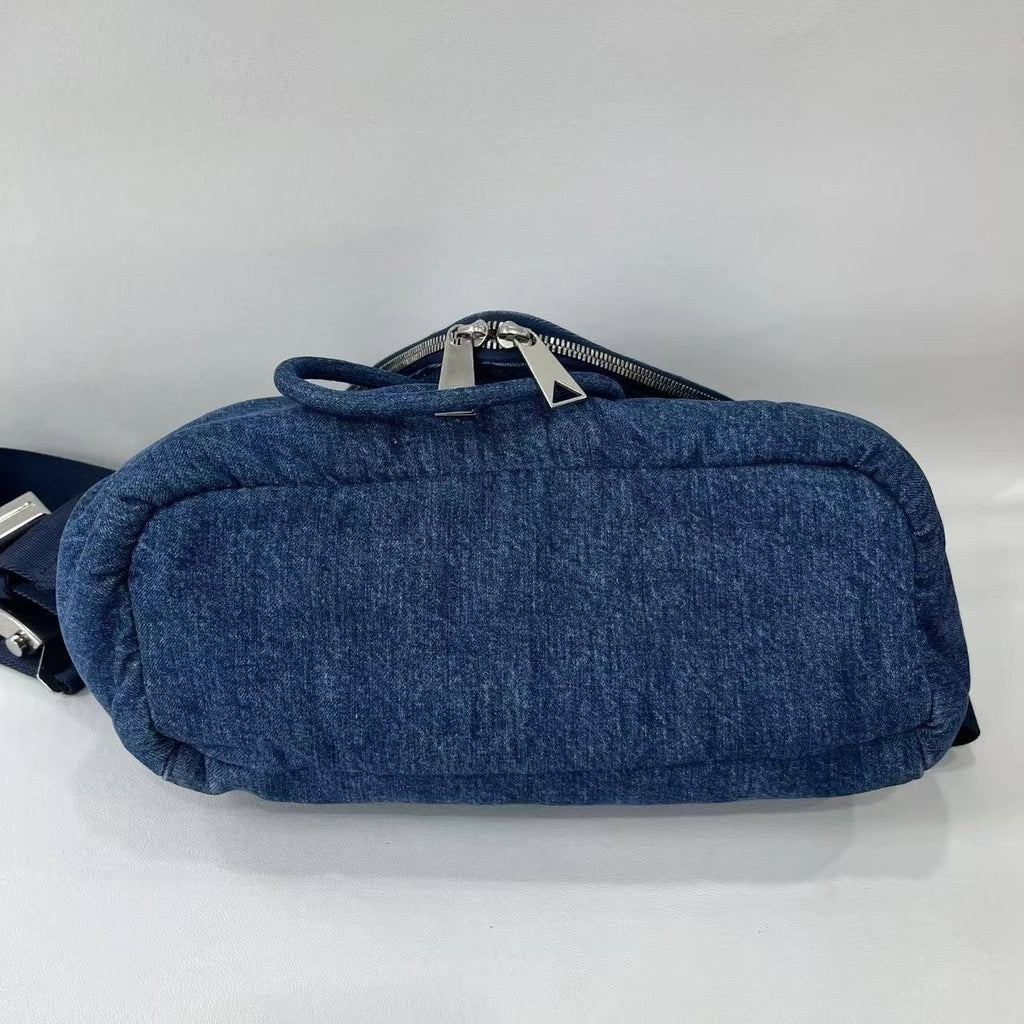 Bottega Veneta BEAK Denim Crossbody Bag For Women