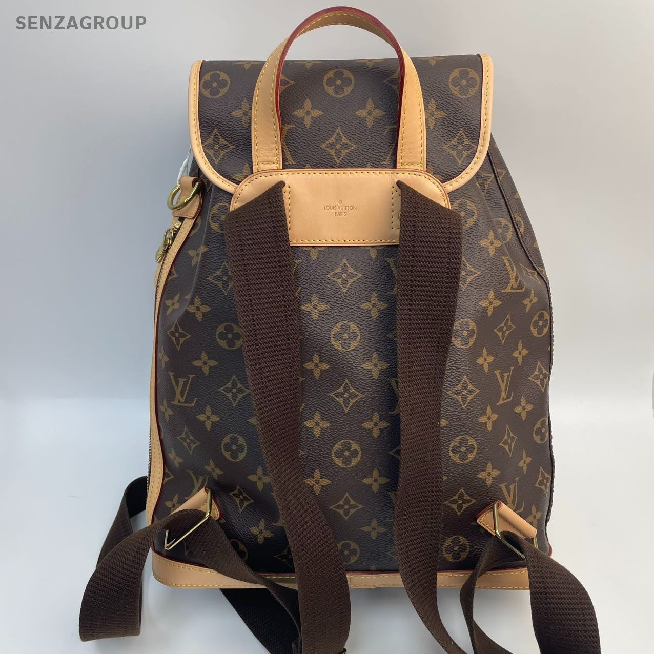 #1 - SJ0001  Louis Vuitton Montsouris Backpack MM Brown Canvas Vintage