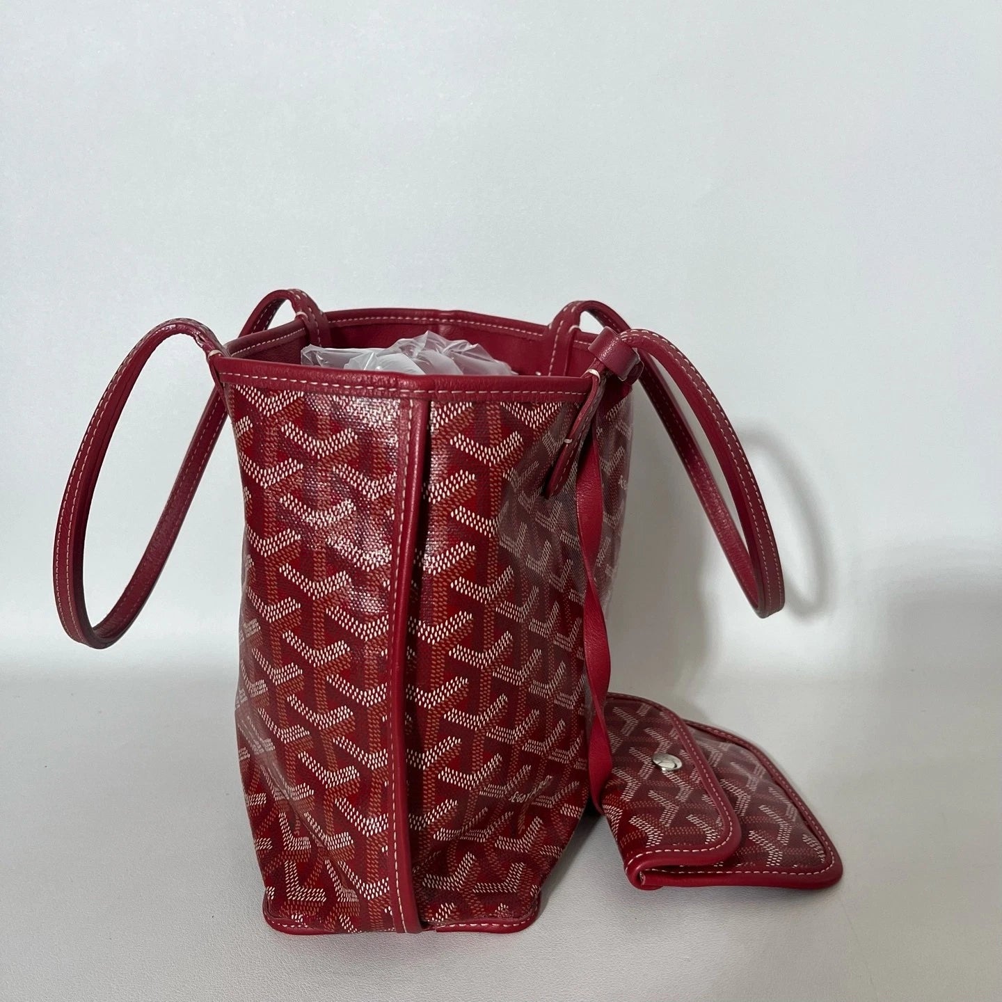 Goyard Red Mini Canvas Tote Bag For Women