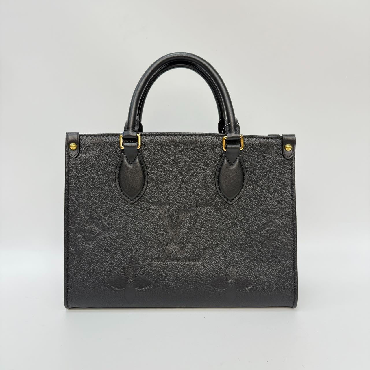 #1 - SJ0001 Louis Vuitton OnTheGo PM Monogram Empreinte Leather Tote Bag
