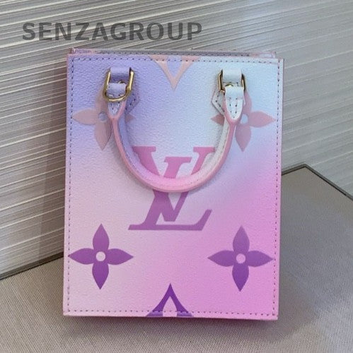 Louis Vuitton Colorful gradient color Petit Sac Plat Sunrise Paste Crossbody