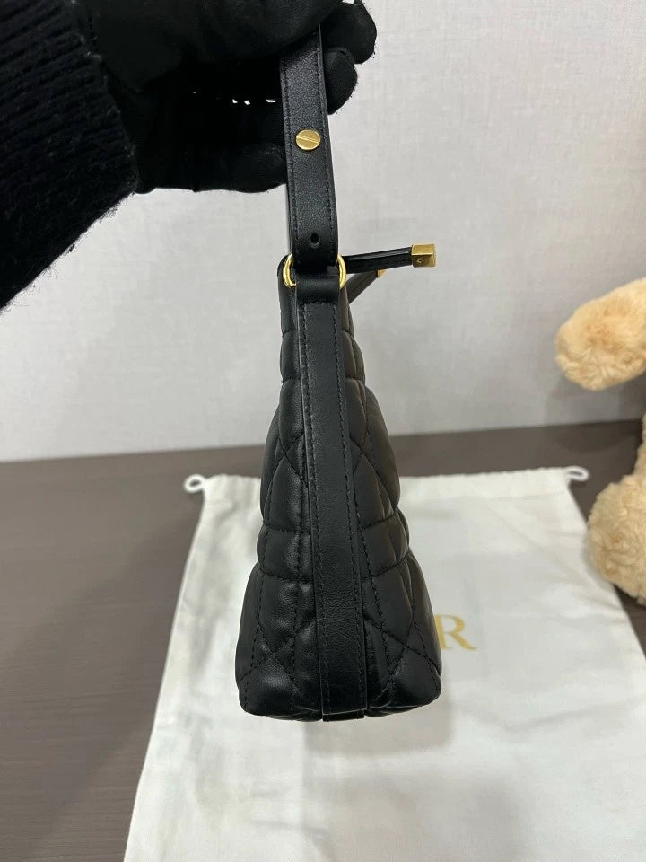 Dior Black Gold Miss Caro Mini Crossbody Bag For Women