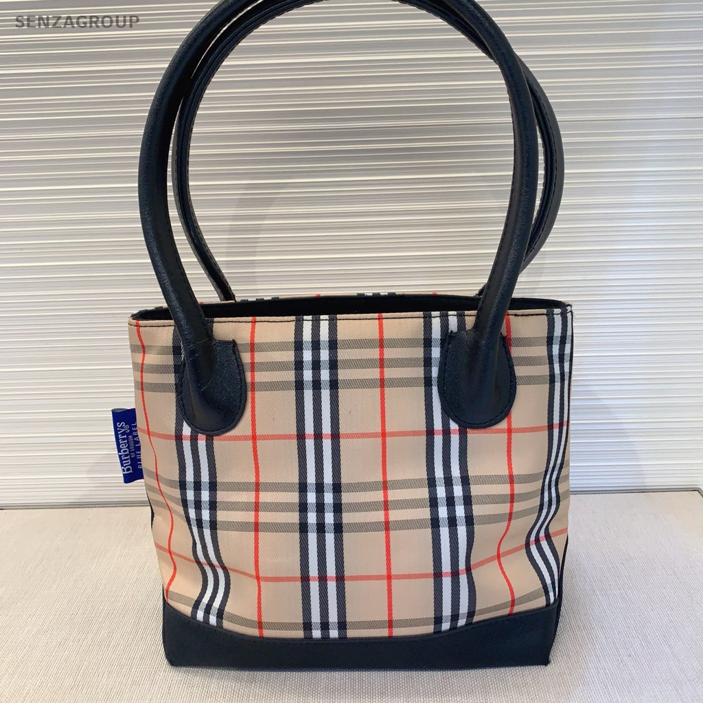 Burberry tote PM War Horse Check Pattern Top Handlebag Women