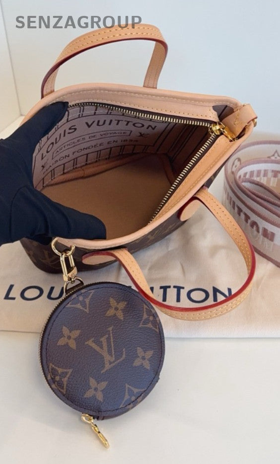 Louis Vuitton Neverfull bb Monogram Handbag 2WAY Shoulder bag Crossbody Women