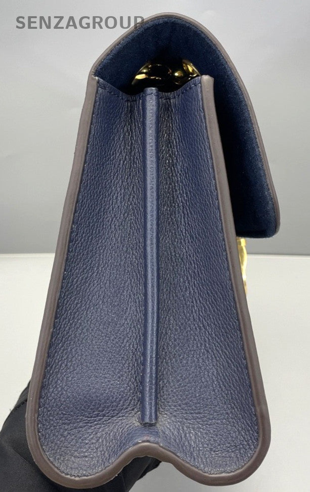 Louis Vuitton Victoire Monogram Chain Strap Shoulder bag Brown Blue Women M41730