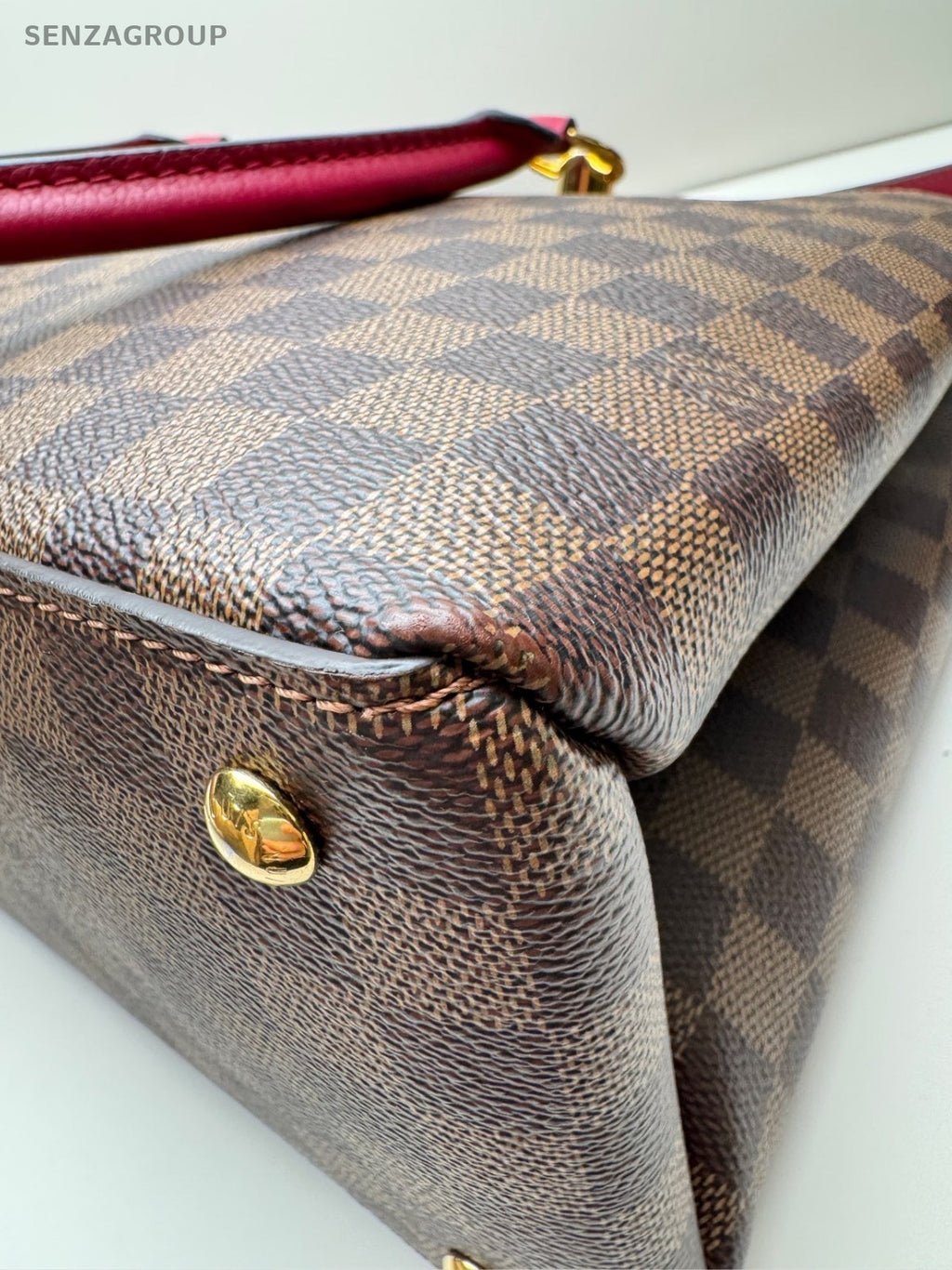 Louis Vuitton Riverside Damier Ebene Top Handle Tote Bordeaux Almost Brand New