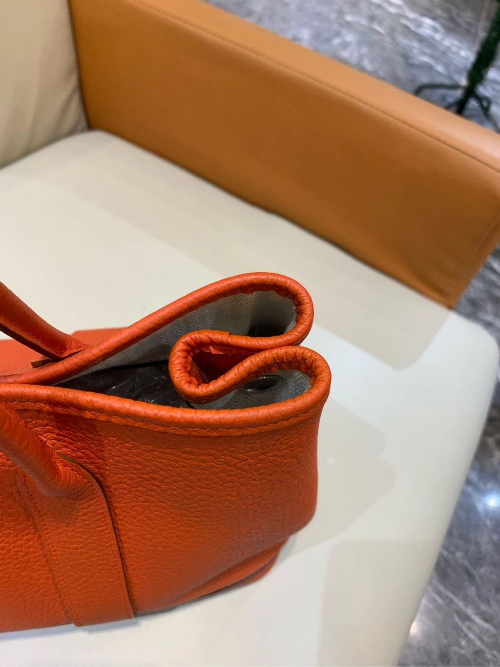 Hermes Garden Party30 Tote Bag Orange For Women