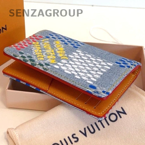 Louis Vuitton Card pack Denim Summer Limited Edition Colorful Chip Version