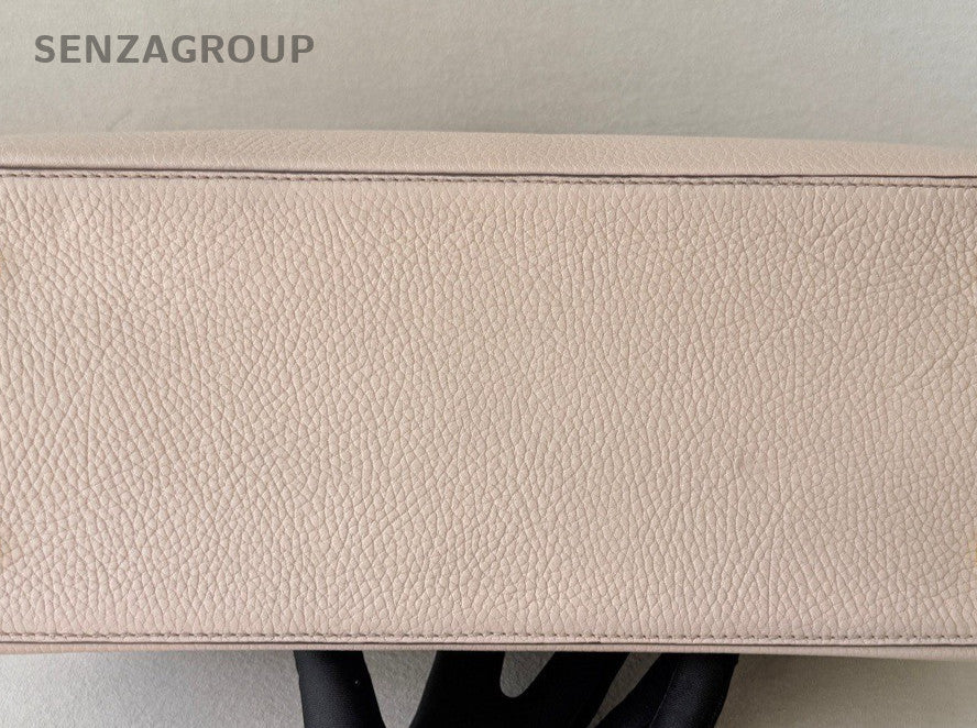 Louis Vuitton Capucines Top Handle Bag Gray Black Gold Women Designer Classic