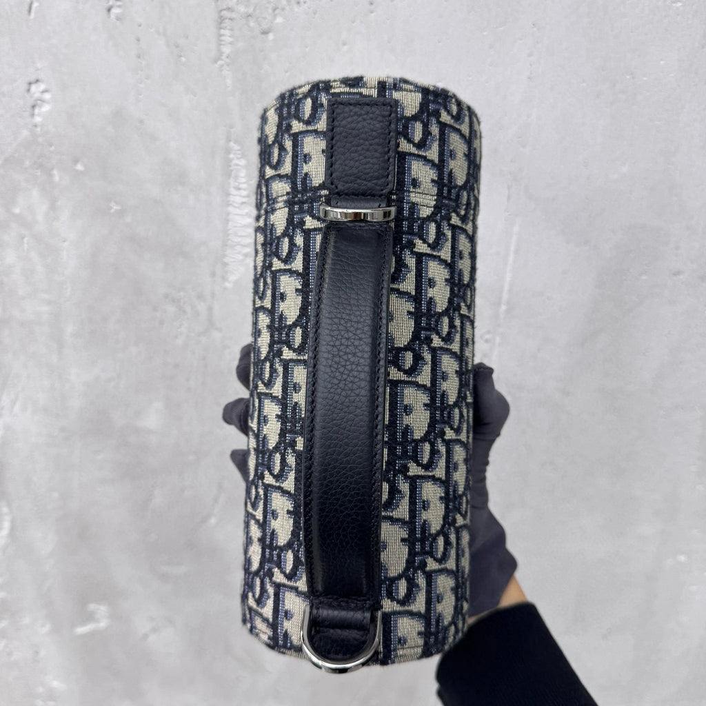 Dior Monogram Canvas Vertical Bucket Bag Handbag Crossbody For Unisex