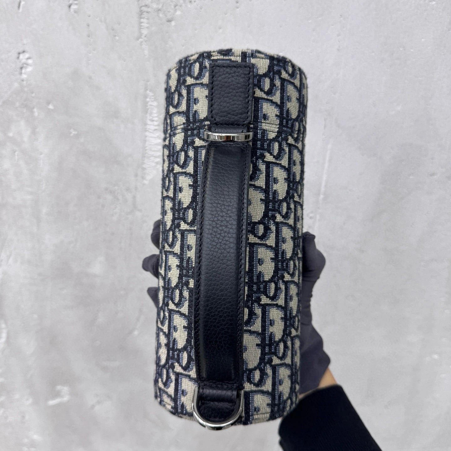 Dior Monogram Canvas Vertical Bucket Bag Handbag Crossbody For Unisex
