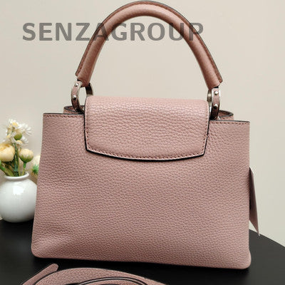 Louis Vuitton Capucines BB Pink Silver Handbag Shoulder Bag Classic Women