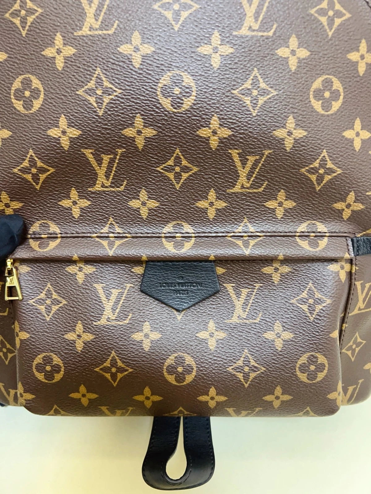 Louis Vuitton Springs MM Monogram Canvas Backpack Brown Gold Unisex Adults
