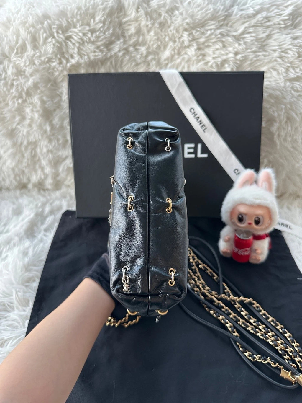 CHANEL 22Bag Mini Special Edition Black Tote Bag For Women
