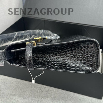 Saint Laurent YSL Black Gold Medium Manhattan Shoulder Bag Classic Women's