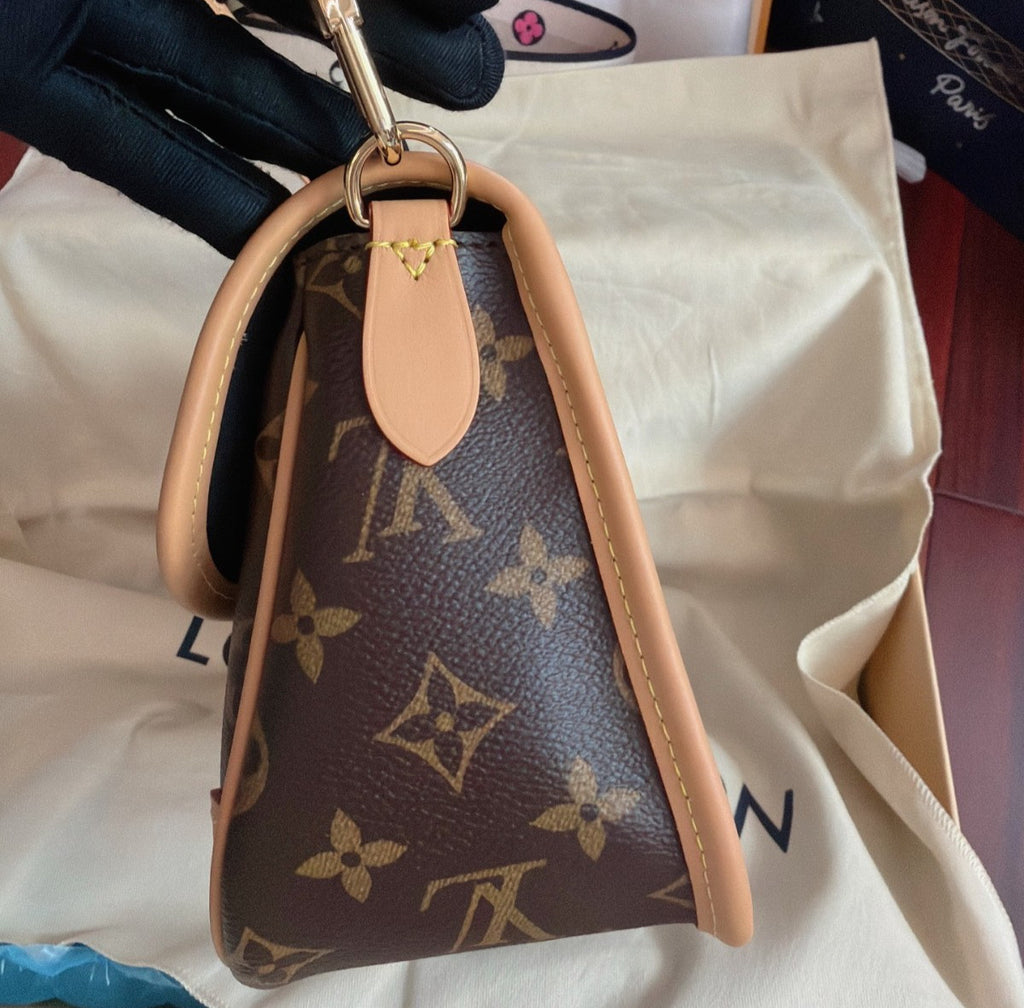 Louis Vuitton Diane Monogram 2Way Shoulder Bag Crossbody Brown Gold Women