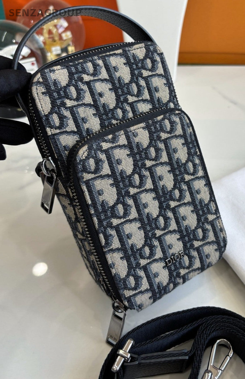 Christian Dior  Rider Oblique Camera Bag Shoulder Crossbody Bag Black