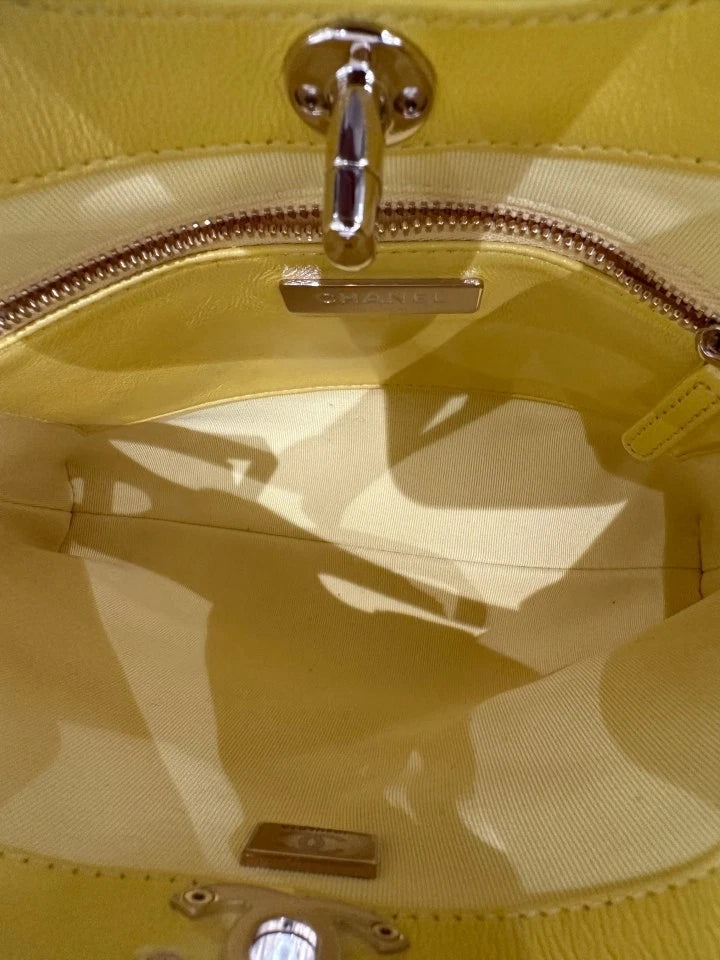 CHANEL 31Bag Mini Yellow Tote Shoulder Bag For Women