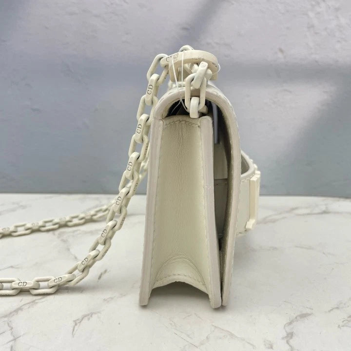 Authentic Dior J'adior Women's White Chain Shoulder Crossbody Bag