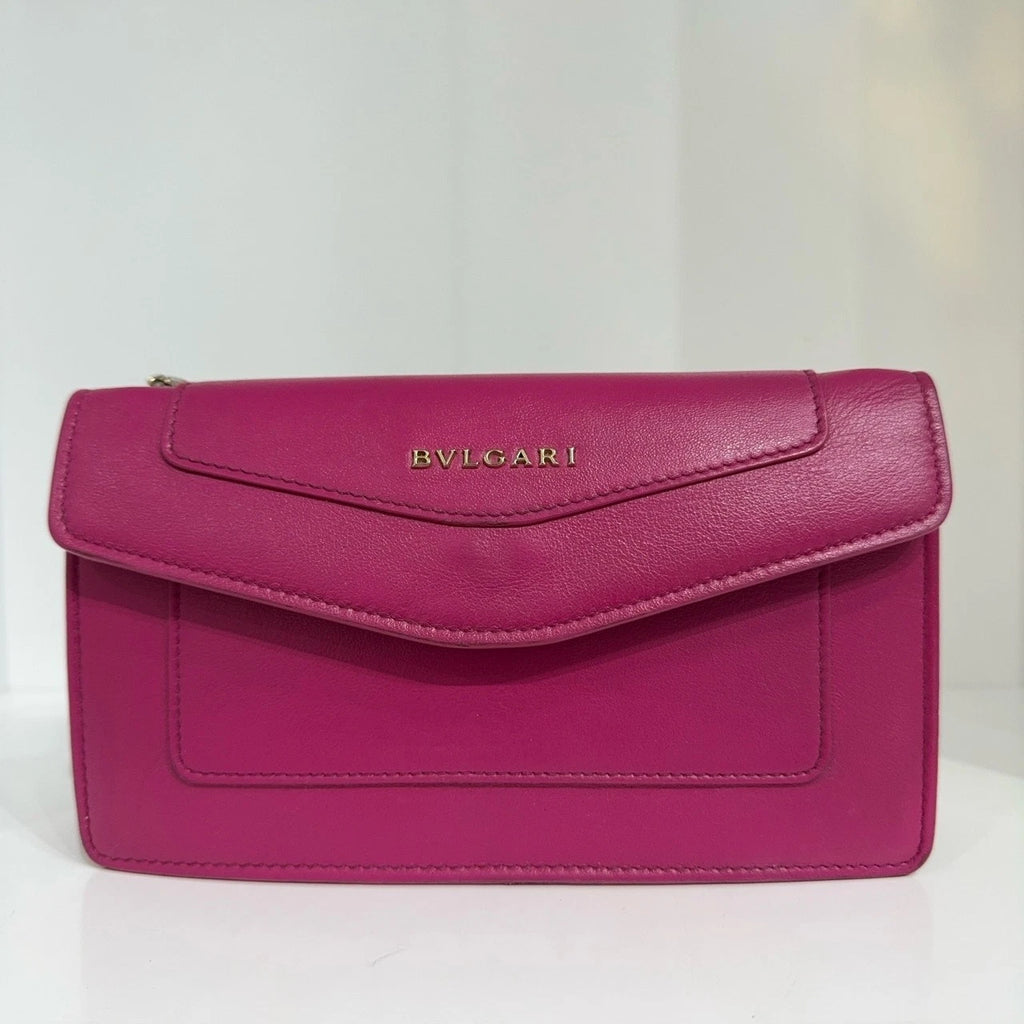 Bvlgari Rose Pink Chain Shoulder Crossbody Bag For Women
