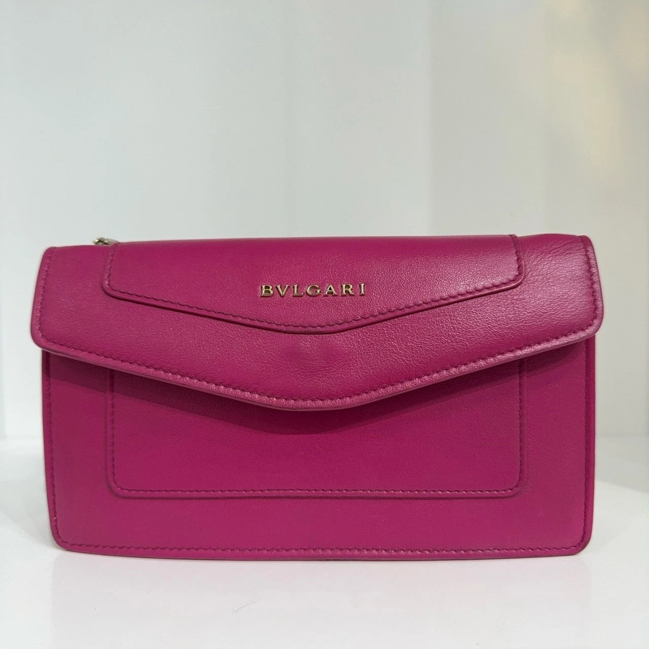 Bvlgari Rose Pink Chain Shoulder Crossbody Bag For Women