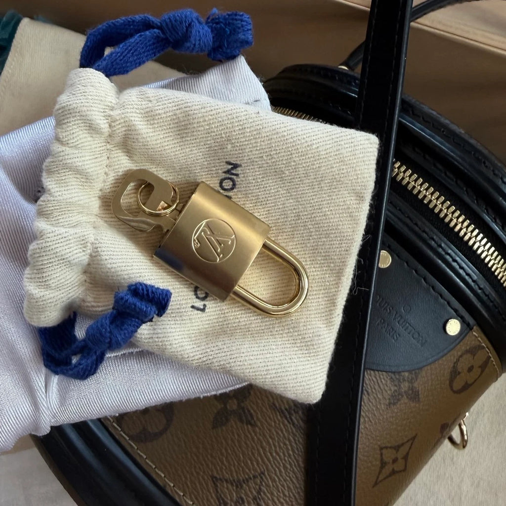 Louis Vuitton Cannes Monogram Top Handle Crossbody Brown Gold Women Classic