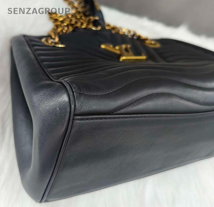 Louis Vuitton New Wave tote Calfskin Chain Black Gold Women Shoulder bag