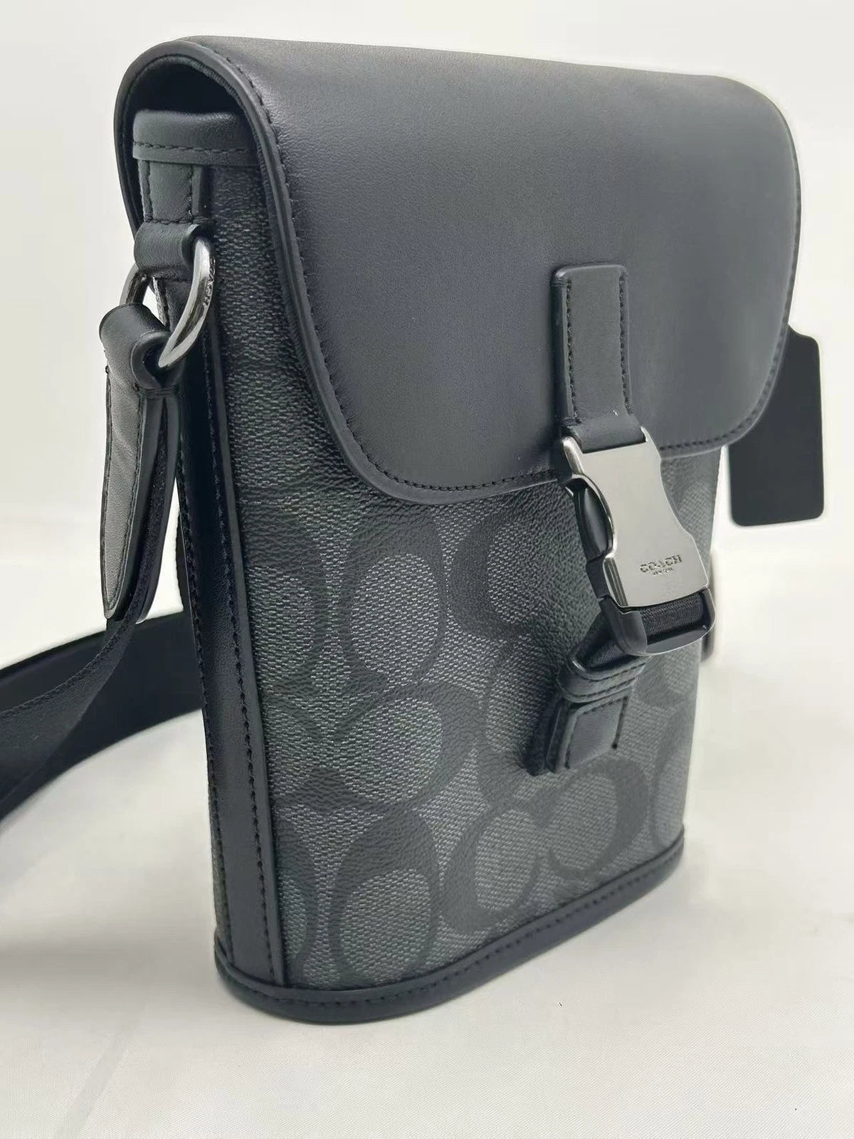 Coach Women Leather Small French Fry Crossbody Bag