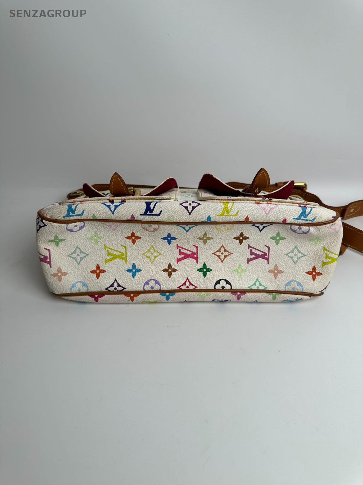 SJ0001  Louis Vuitton LV Monogram Multicolore White Lodge PM Shoulder Bag(Z)