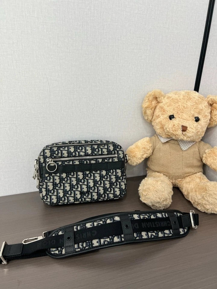 Dior Oblique Canvas Safari Camera Crossbody Bag For Women