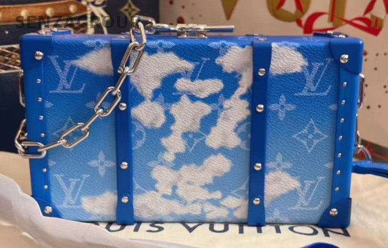 Louis Vuitton 20FW Trunk Wallet Shoulder Bag Crossbody Blue Silver Unisex Adults