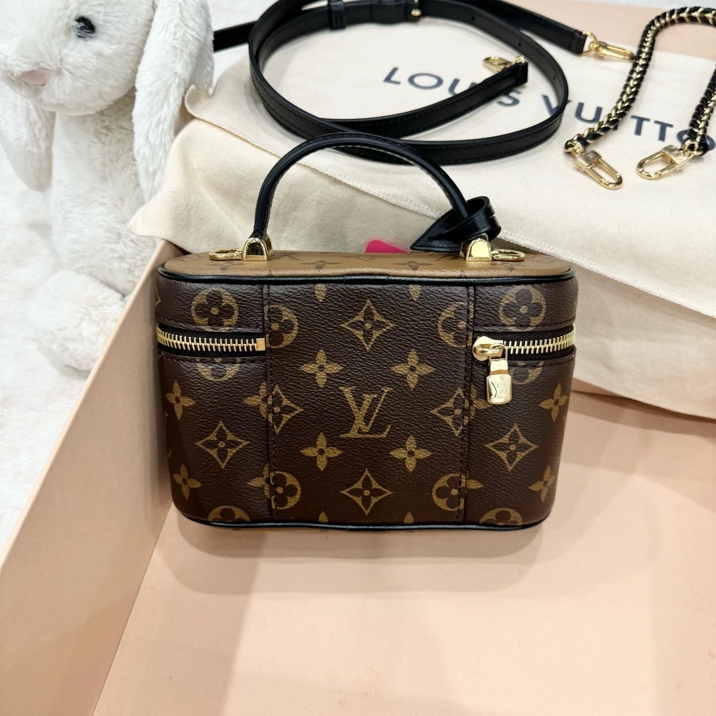 Louis Vuitton Vanity Canvas Top Handle Excellent
