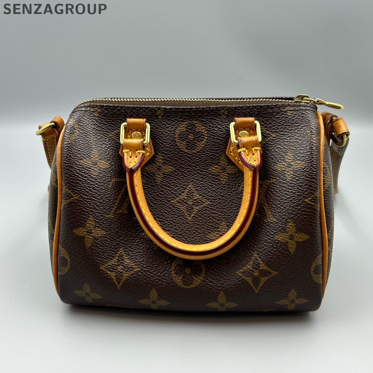Louis Vuitton Speedy Nano Monogram Brown Women's Classic Handbag