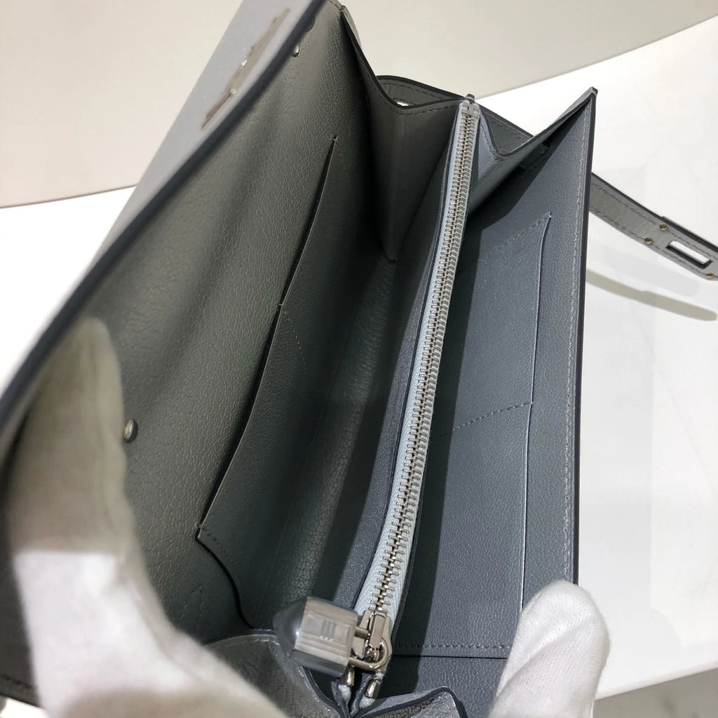 Hermes Kelly Togo Silver Hardware Crossbody Bag For Women