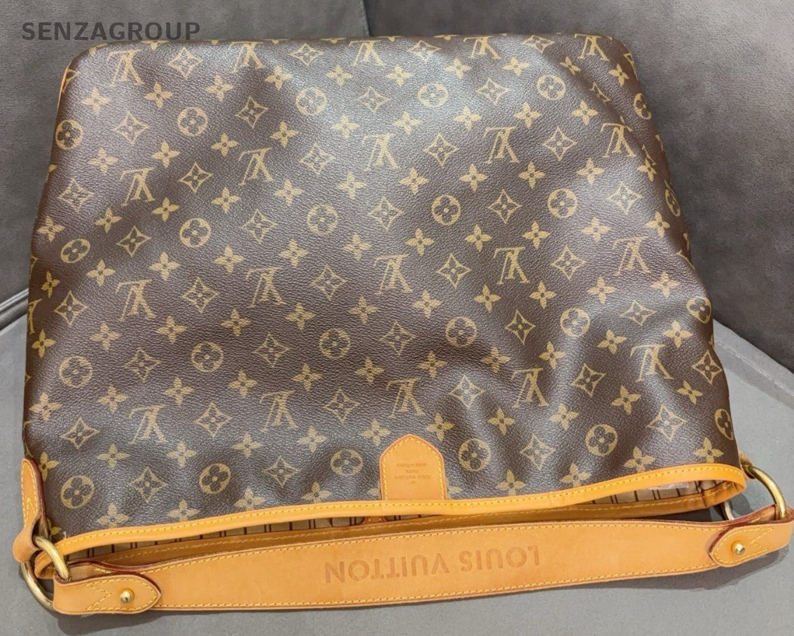 Louis Vuitton Monogram Delightful MM Shoulder Bag Brown Gold Used Women Classic