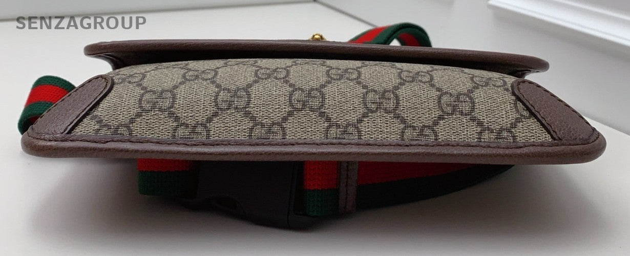 GUCCI Vintage Monogram Shoulder Bag Crossbody Brown Unisex Adults Classic