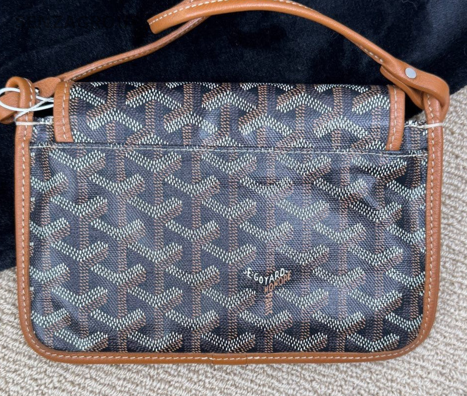 Goyard Canvas Monogram Envelope Bag Shoulder Crossbody Bag Women Brown.