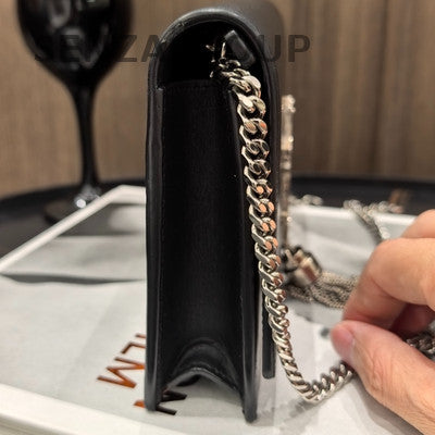 Saint Laurent Kate Black Silver Chain Shoulder Crossbody Bag Classic