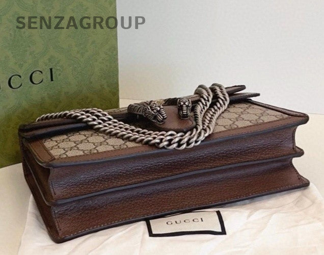 Gucci Dionysus MM Top Handle Shoulder Bag Brown Women Almost Brand New