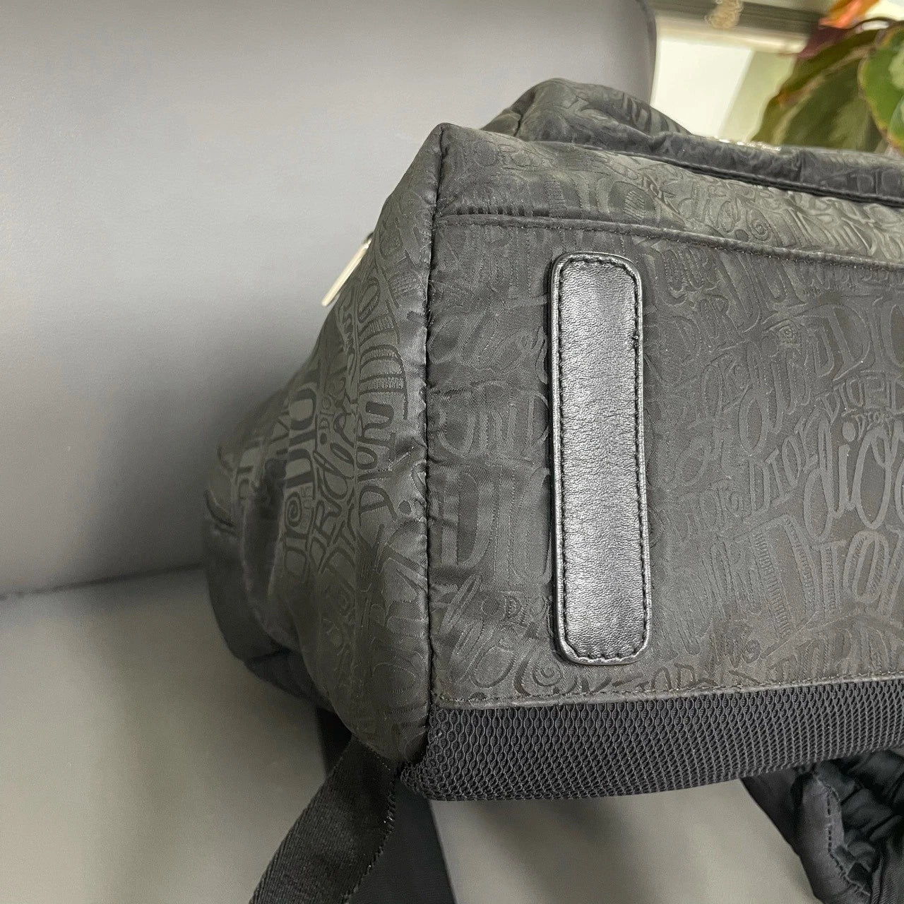 Dior x Stussy All Over Logo Print Casual Backpack For Women